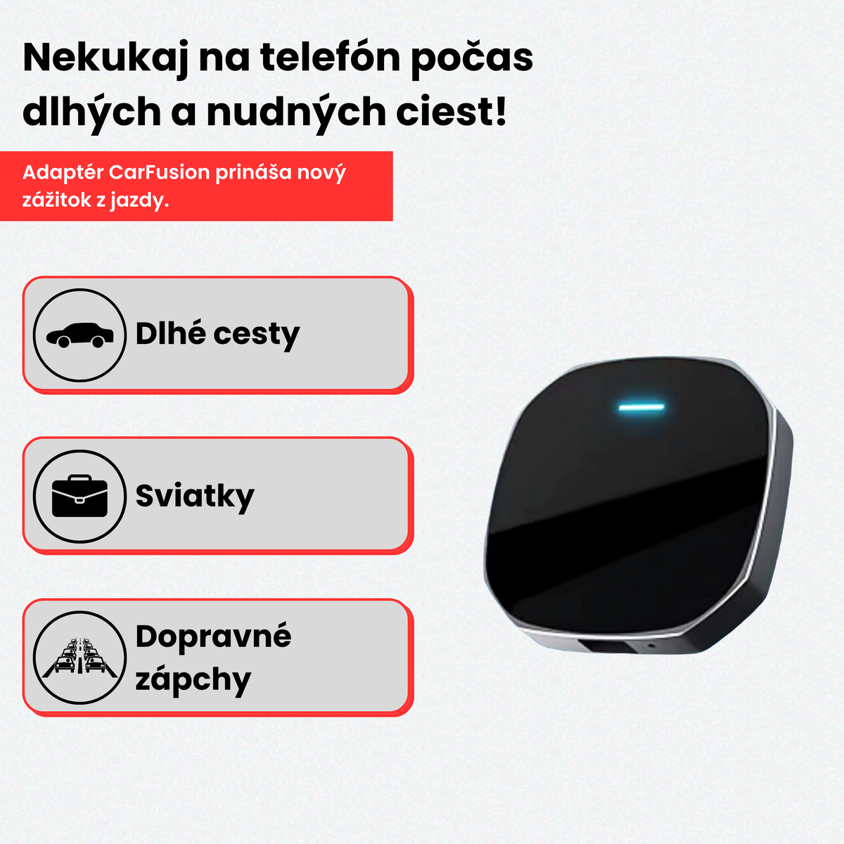 CarFusion™ – CarPlay & Android Auto adaptér